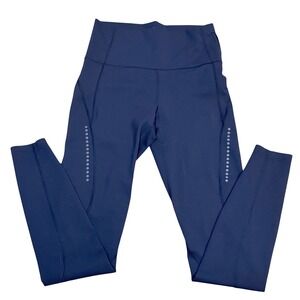 LNDR Navy Blue High Rise Athletic Leggings Small